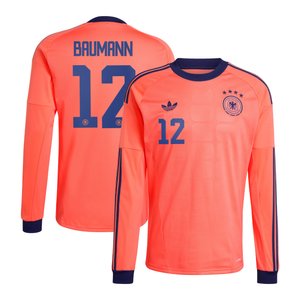 Maillot extérieur de gardien de but de l'équipe nationale d'Allemagne adidas 2026 - Manches longues avec flocage Baumann 12, vue 1