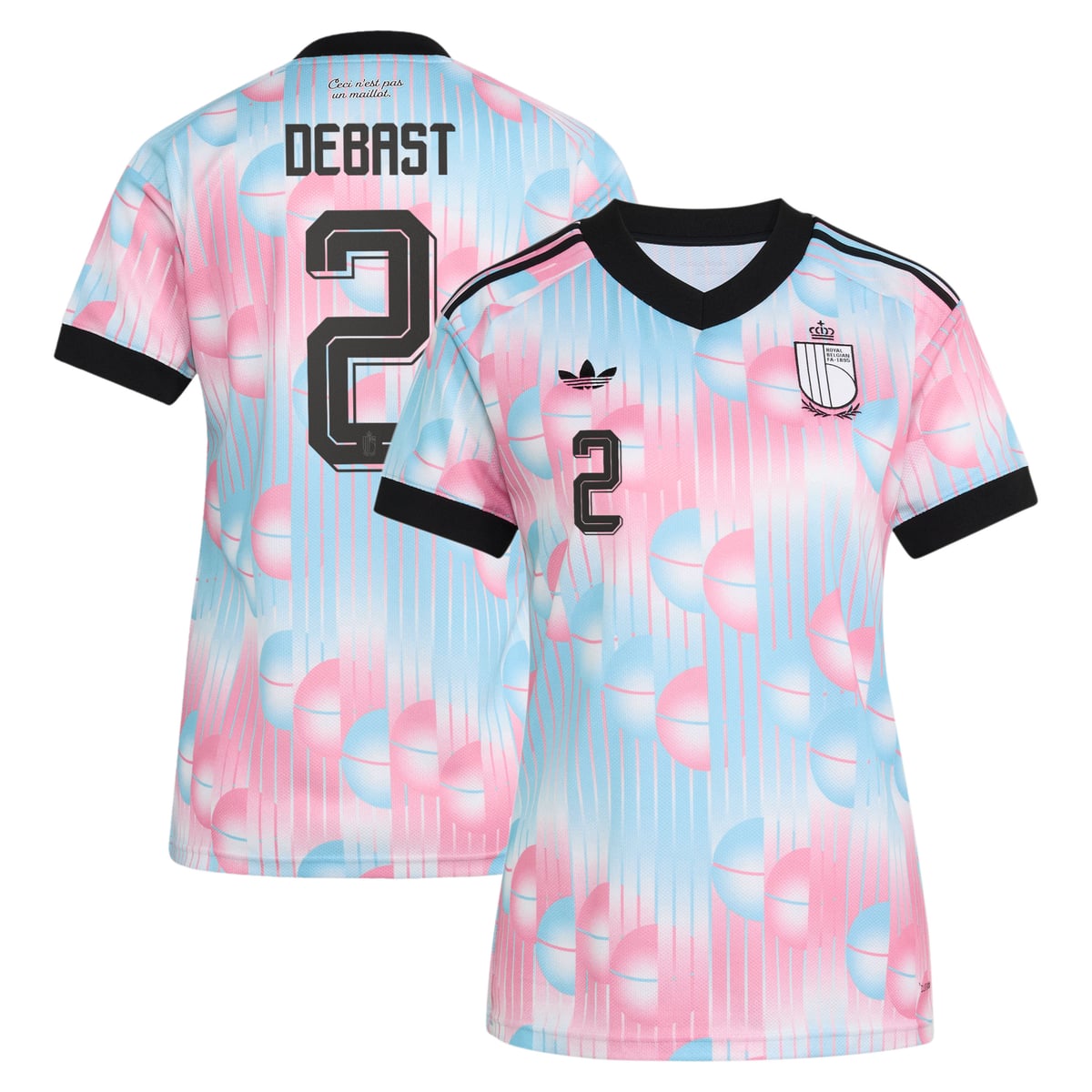 Maillot Extérieur Belgique adidas 26 - Femmes avec flocage Debast 2