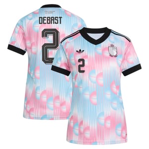 Maillot Extérieur Belgique adidas 26 - Femmes avec flocage Debast 2, vue 1