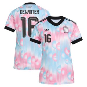 Maillot Extérieur Belgique adidas 26 - Femmes avec flocage De Winter 16, vue 2