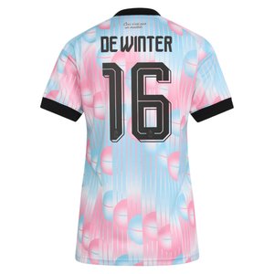 Maillot Extérieur Belgique adidas 26 - Femmes avec flocage De Winter 16, vue 4