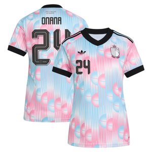 Maillot Extérieur Belgique adidas 26 - Femmes avec flocage Onana 24, vue 1