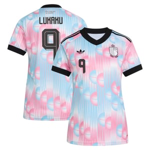 Maillot Extérieur Belgique adidas 26 - Femmes avec flocage Lukaku 9, vue 2