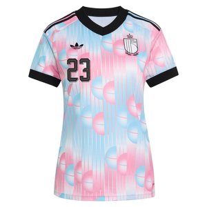 Maillot Extérieur Belgique adidas 26 - Femmes avec flocage Raskin 23, vue 3