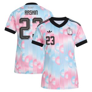 Maillot Extérieur Belgique adidas 26 - Femmes avec flocage Raskin 23, vue 1