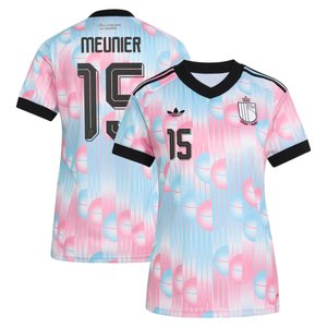 Maillot Extérieur Belgique adidas 26 - Femmes avec flocage Meunier 15, vue 2