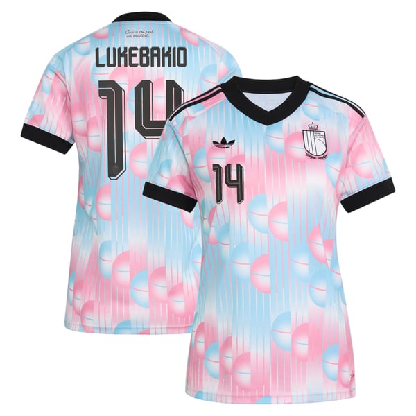 Maillot Extérieur Belgique adidas 26 - Femmes avec flocage Lukebakio 14