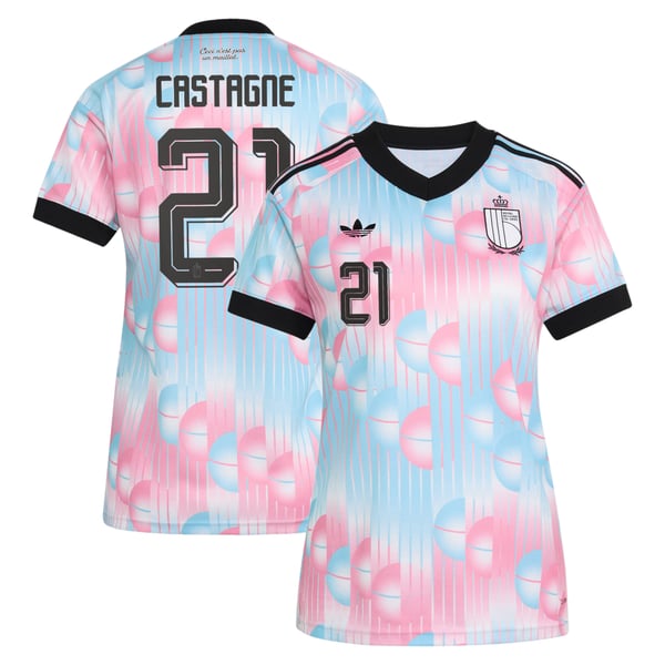 Maillot Extérieur Belgique adidas 26 - Femmes avec flocage Castagne 21