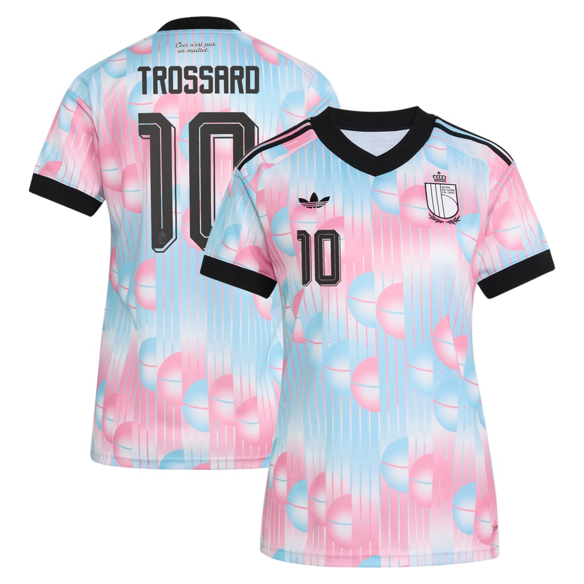 Maillot Extérieur Belgique adidas 26 - Femmes avec flocage Trossard 10