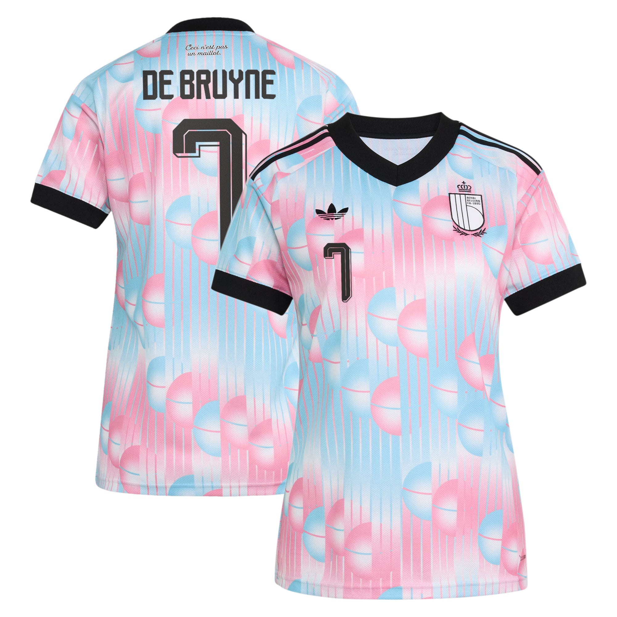 Maillot Extérieur Belgique adidas 26 - Femmes avec flocage De Bruyne 7