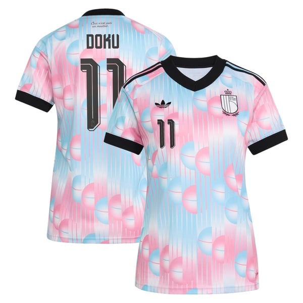 Maillot Extérieur Belgique adidas 26 - Femmes avec flocage Doku 11