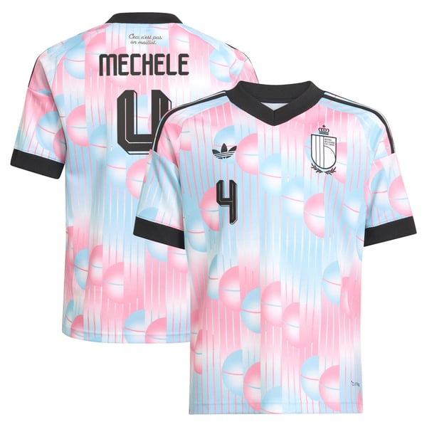 Maillot Extérieur Belgique adidas 26 - Enfant avec flocage Mechele  4