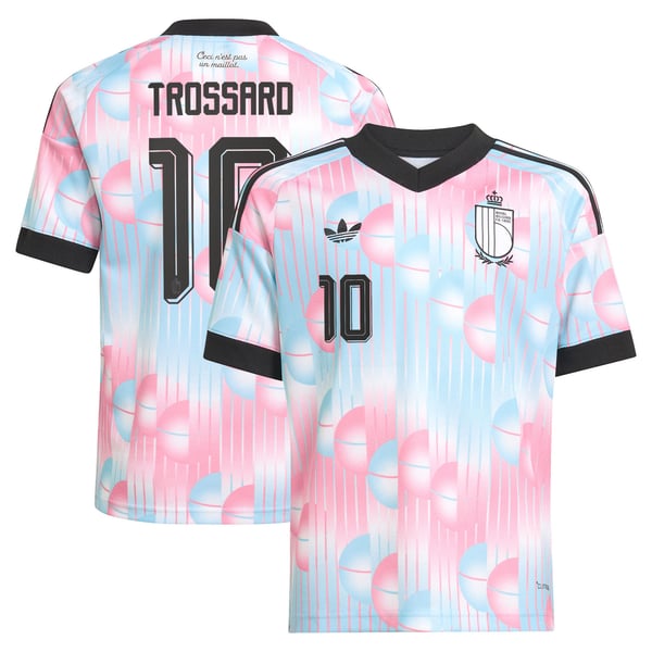 Maillot Extérieur Belgique adidas 26 - Enfant avec flocage Trossard 10