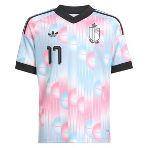 Maillot Extérieur Belgique adidas 26 - Enfant avec flocage De Ketelaere 17, vue 3