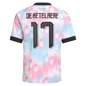 Maillot Extérieur Belgique adidas 26 - Enfant avec flocage De Ketelaere 17, vue 4