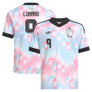 Maillot Extérieur Belgique adidas 26 - Enfant avec flocage Lukaku 9, vue 1