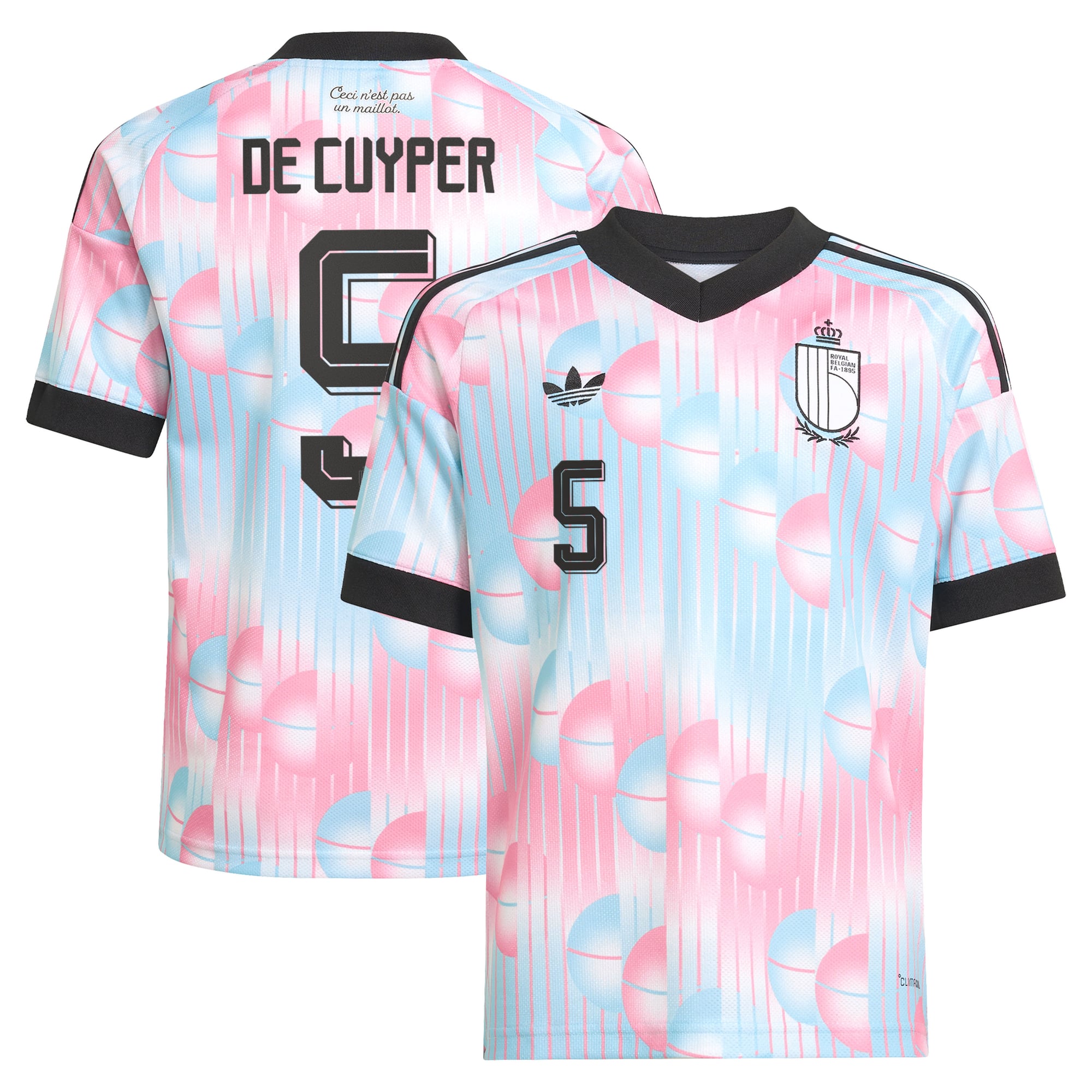 Maillot Extérieur Belgique adidas 26 - Enfant avec flocage De Cuyper 5