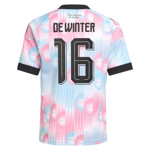 Maillot Extérieur Belgique adidas 26 - Enfant avec flocage De Winter 16, vue 4