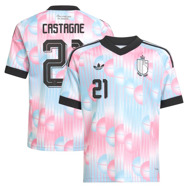 Maillot Extérieur Belgique adidas 26 - Enfant avec flocage Castagne 21
