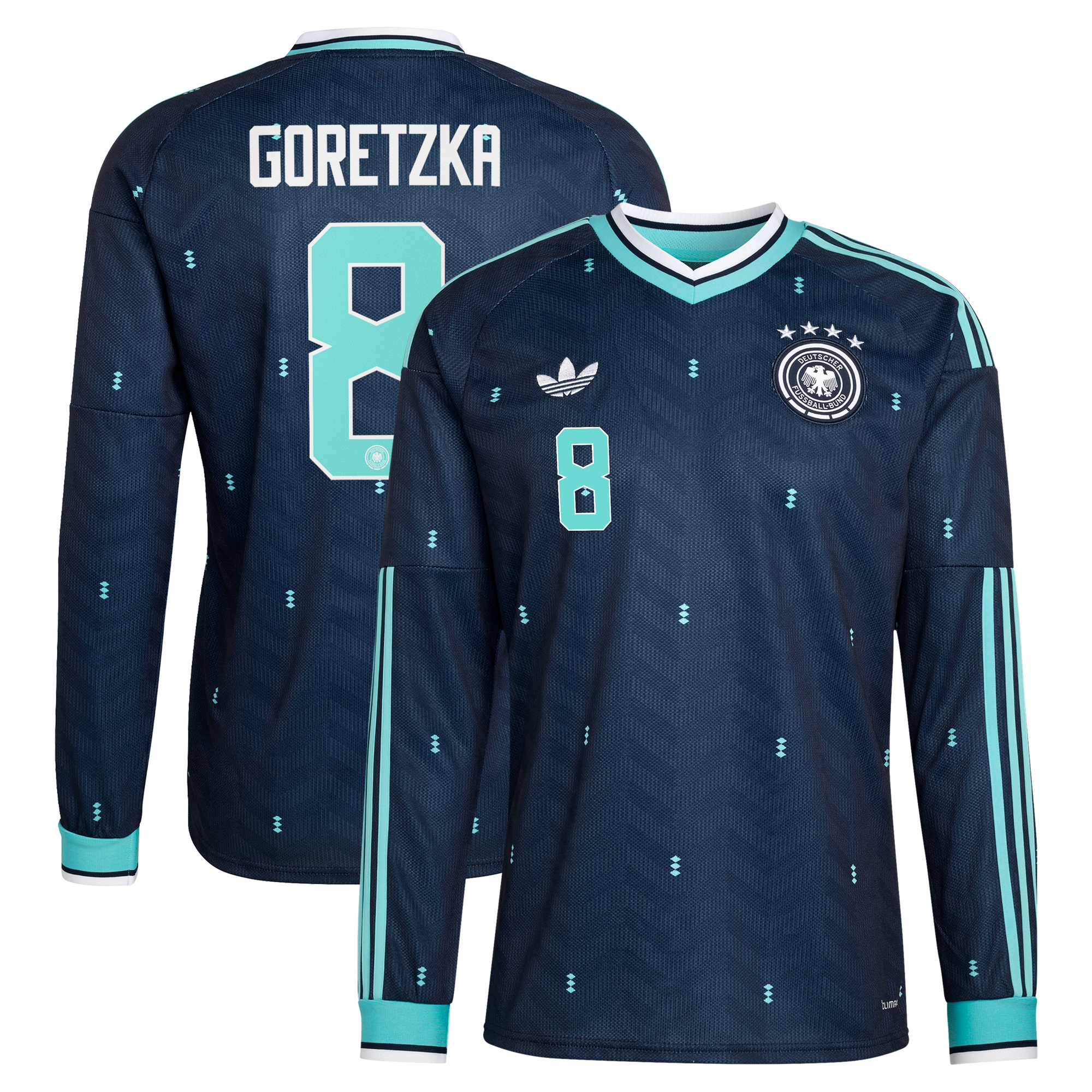 Maillot Extérieur Allemagne 26 - Manches longues avec flocage Goretzka 8