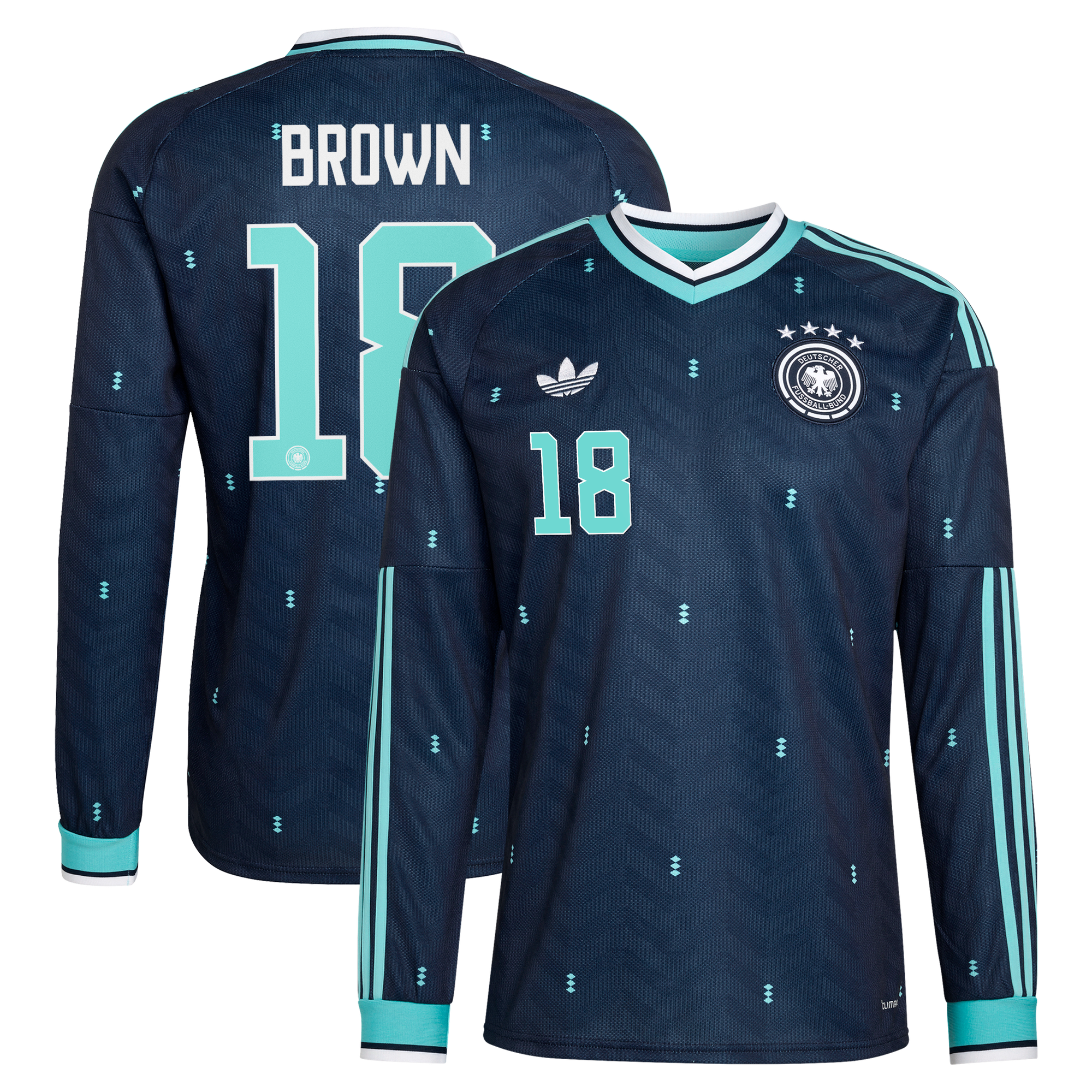 Maillot Extérieur Allemagne 26 - Manches longues avec flocage Brown 18