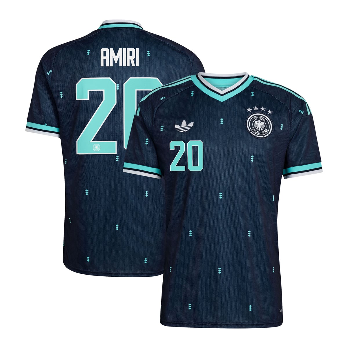 Maillot Extérieur Allemagne 26 avec flocage Amiri 20