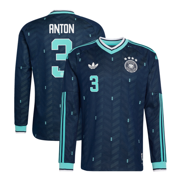 Maillot Extérieur Allemagne Authentic adidas 26 - Manches longues avec flocage Anton 3