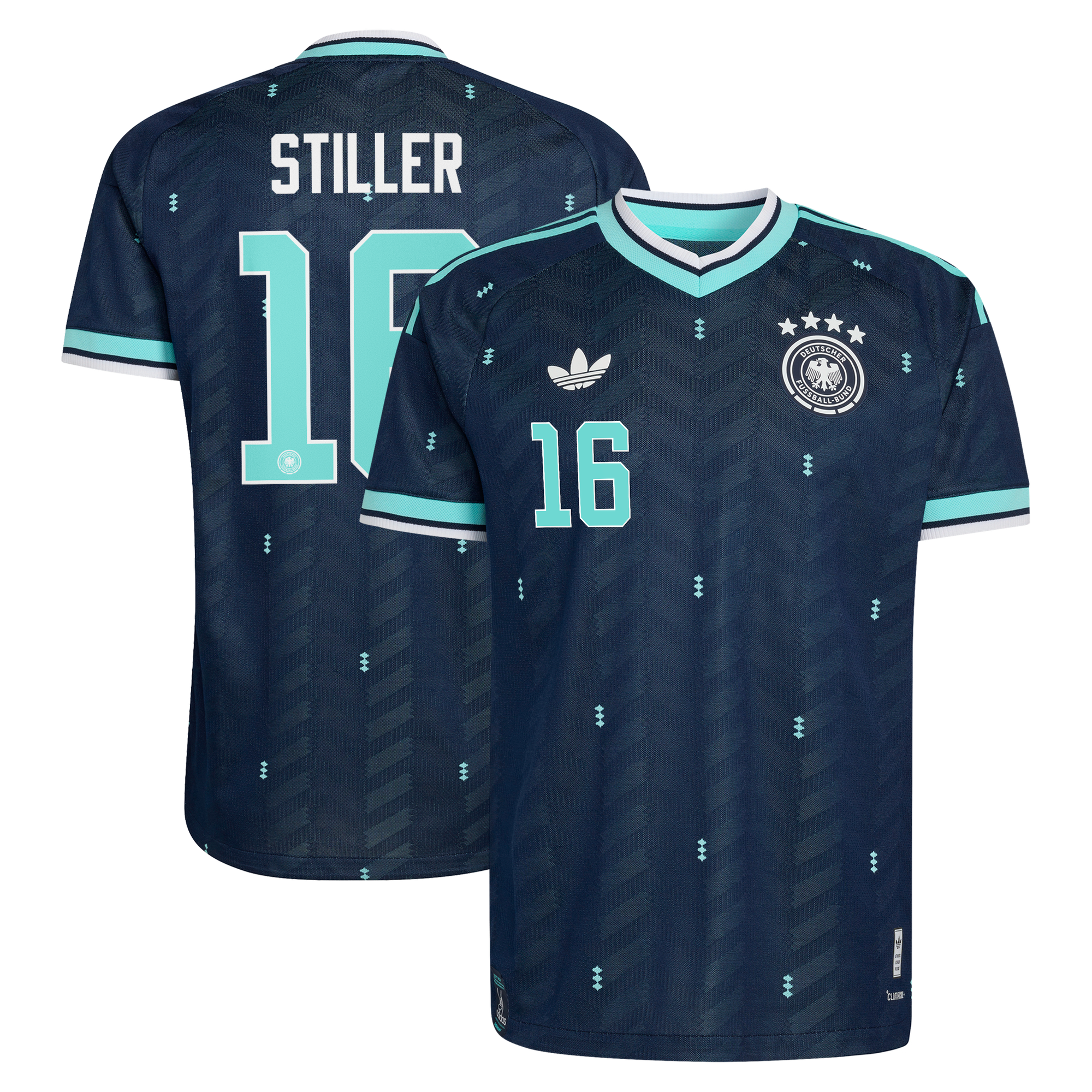 Maillot Extérieur Allemagne Authentic adidas 26 avec flocage Stiller 16