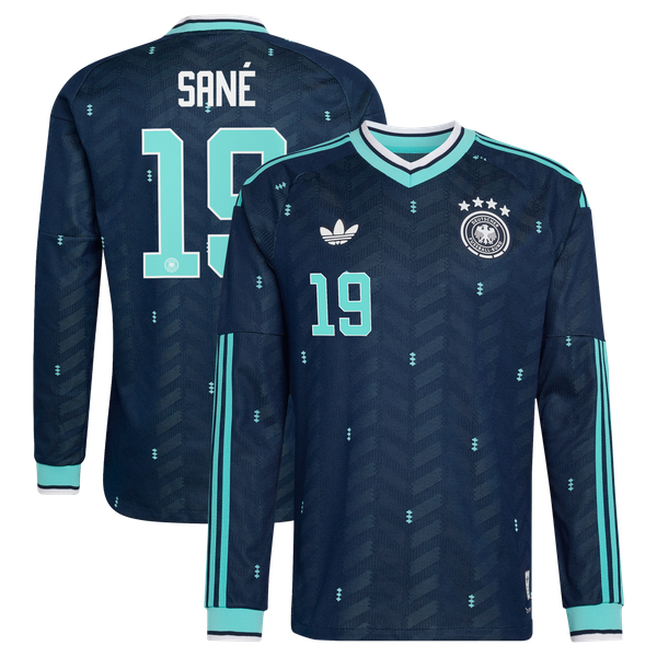 Maillot Extérieur Allemagne Authentic adidas 26 - Manches longues avec flocage Sané 19