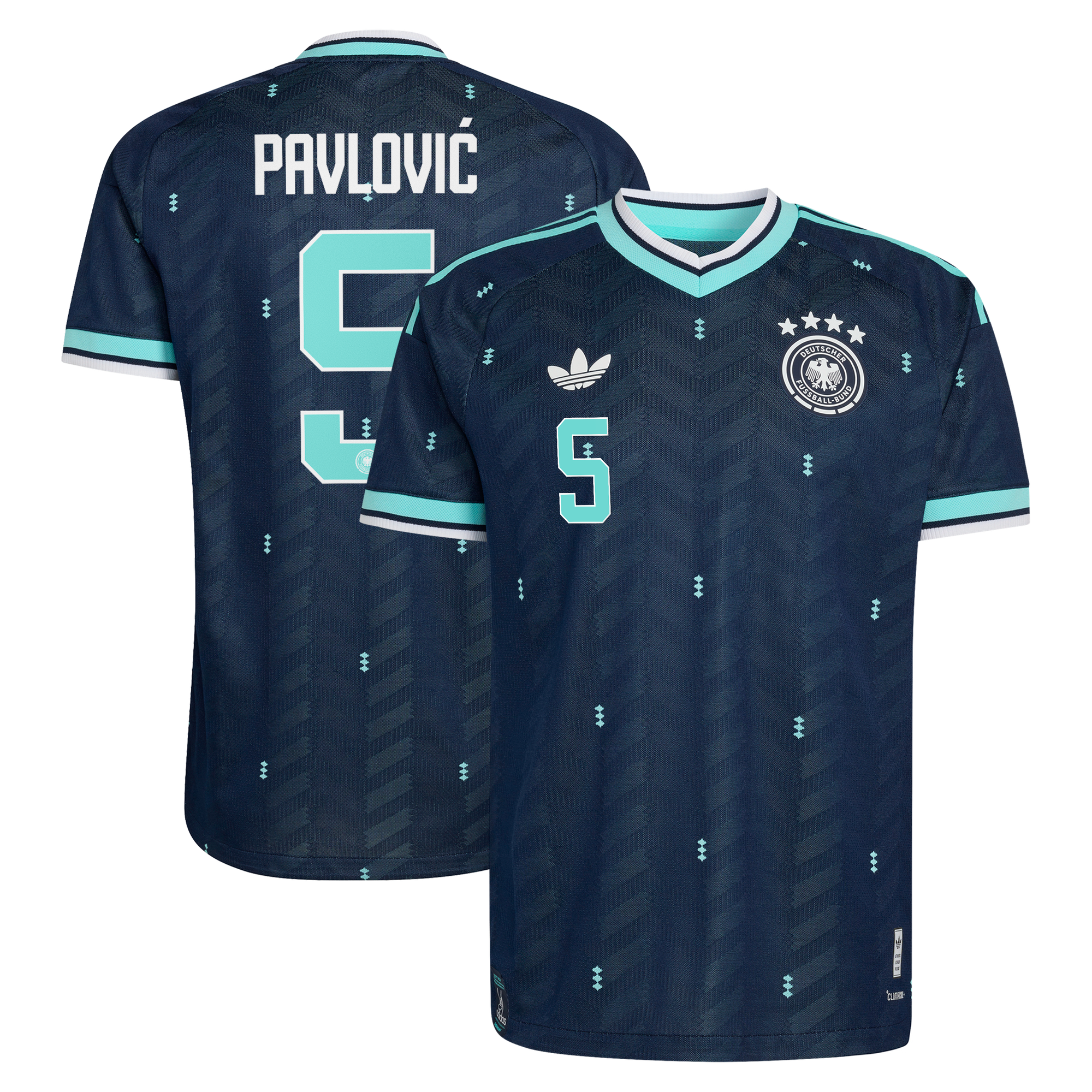 Maillot Extérieur Allemagne Authentic adidas 26 avec flocage Pavlović 5