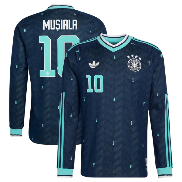 Maillot Extérieur Allemagne Authentic adidas 26 - Manches longues avec flocage Musiala 10