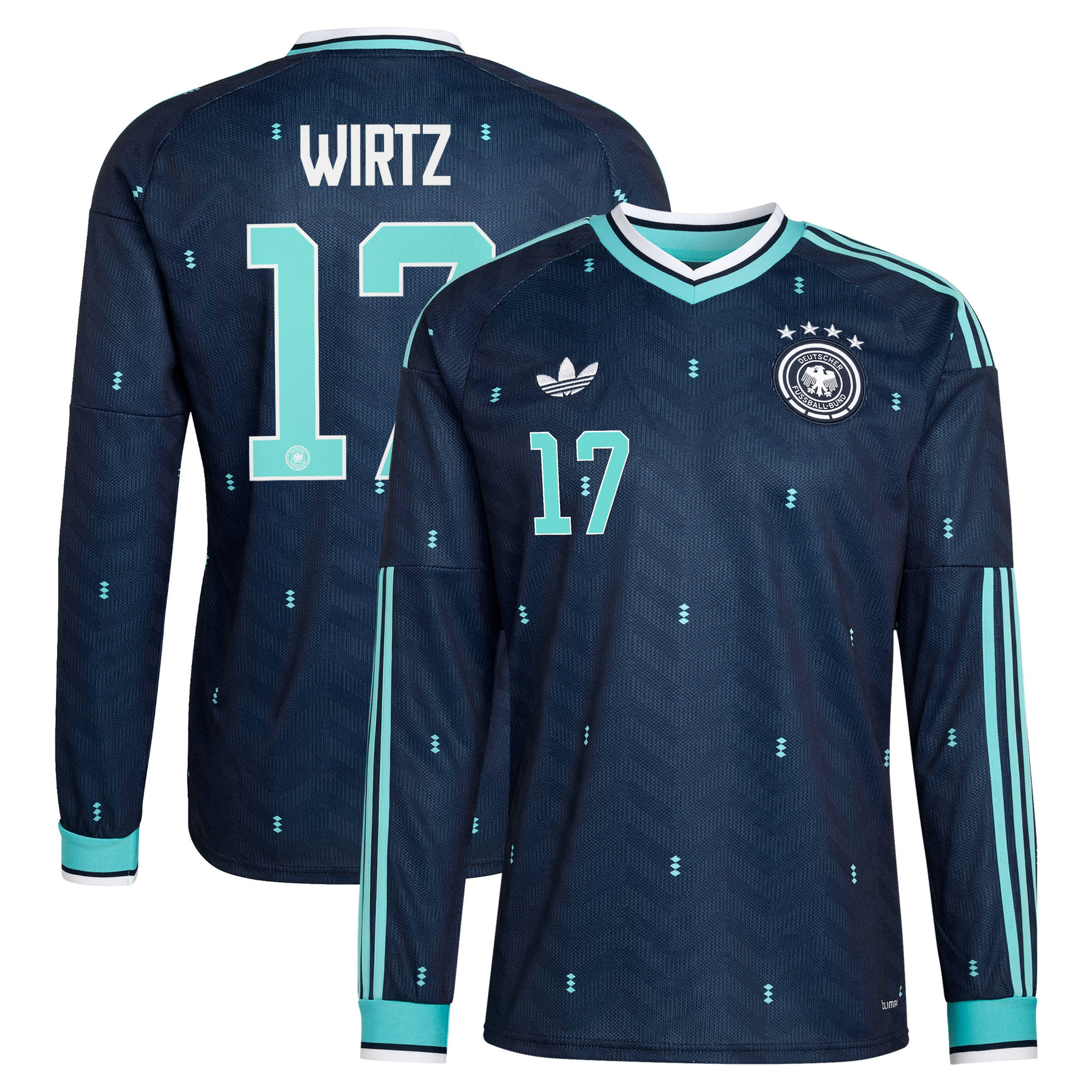 Maillot Extérieur Allemagne 26 - Manches longues avec flocage Wirtz 17