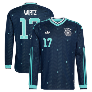 Maillot Extérieur Allemagne Authentic adidas 26 - Manches longues avec flocage Wirtz 17, vue 1