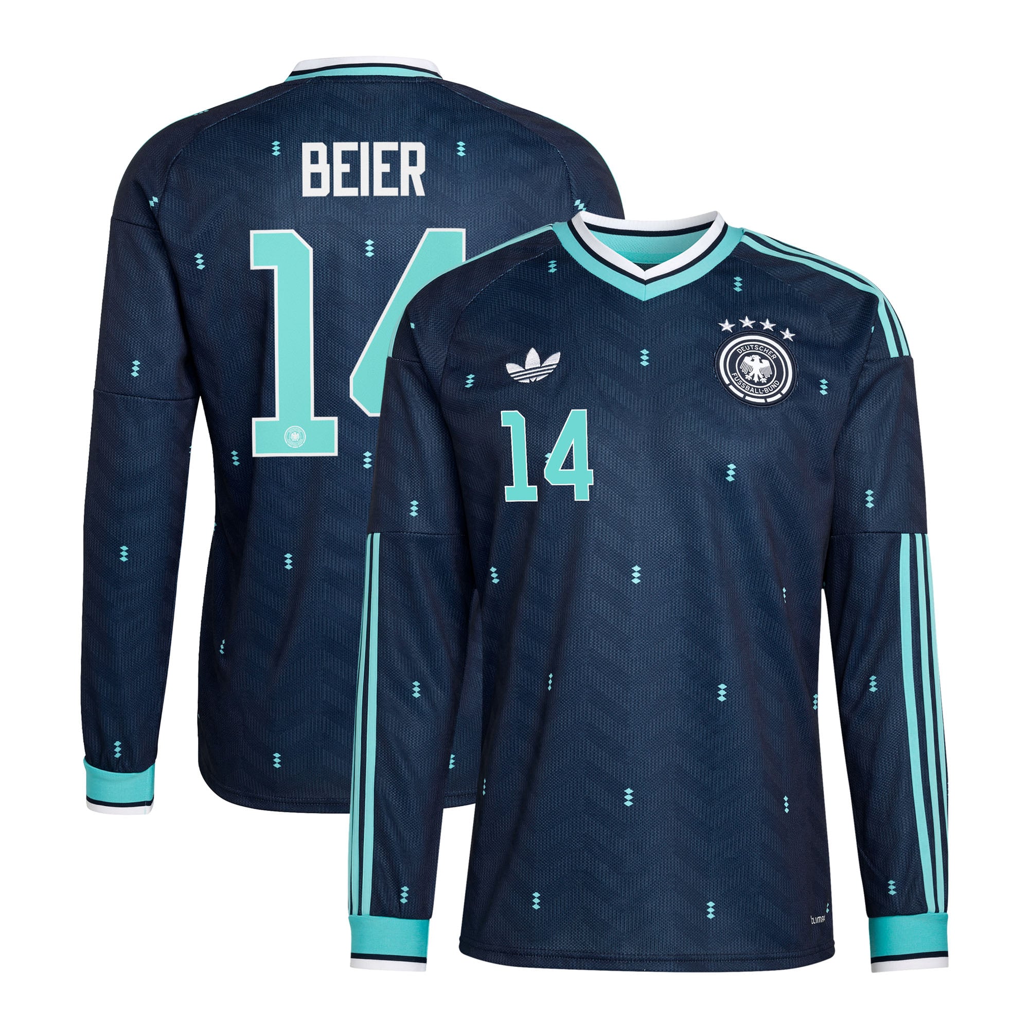 Maillot Extérieur Allemagne 26 - Manches longues avec flocage Beier 14