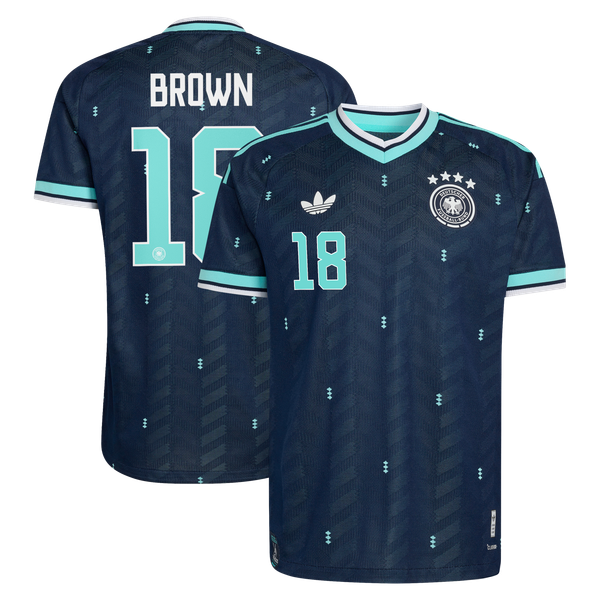 Maillot Extérieur Allemagne Authentic adidas 26 avec flocage Brown 18