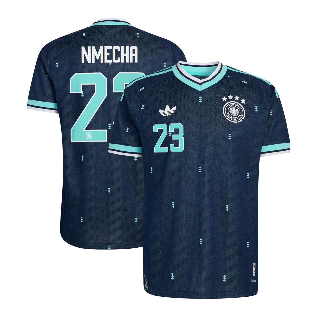 Maillot Extérieur Allemagne Authentic adidas 26 avec flocage Nmecha 23