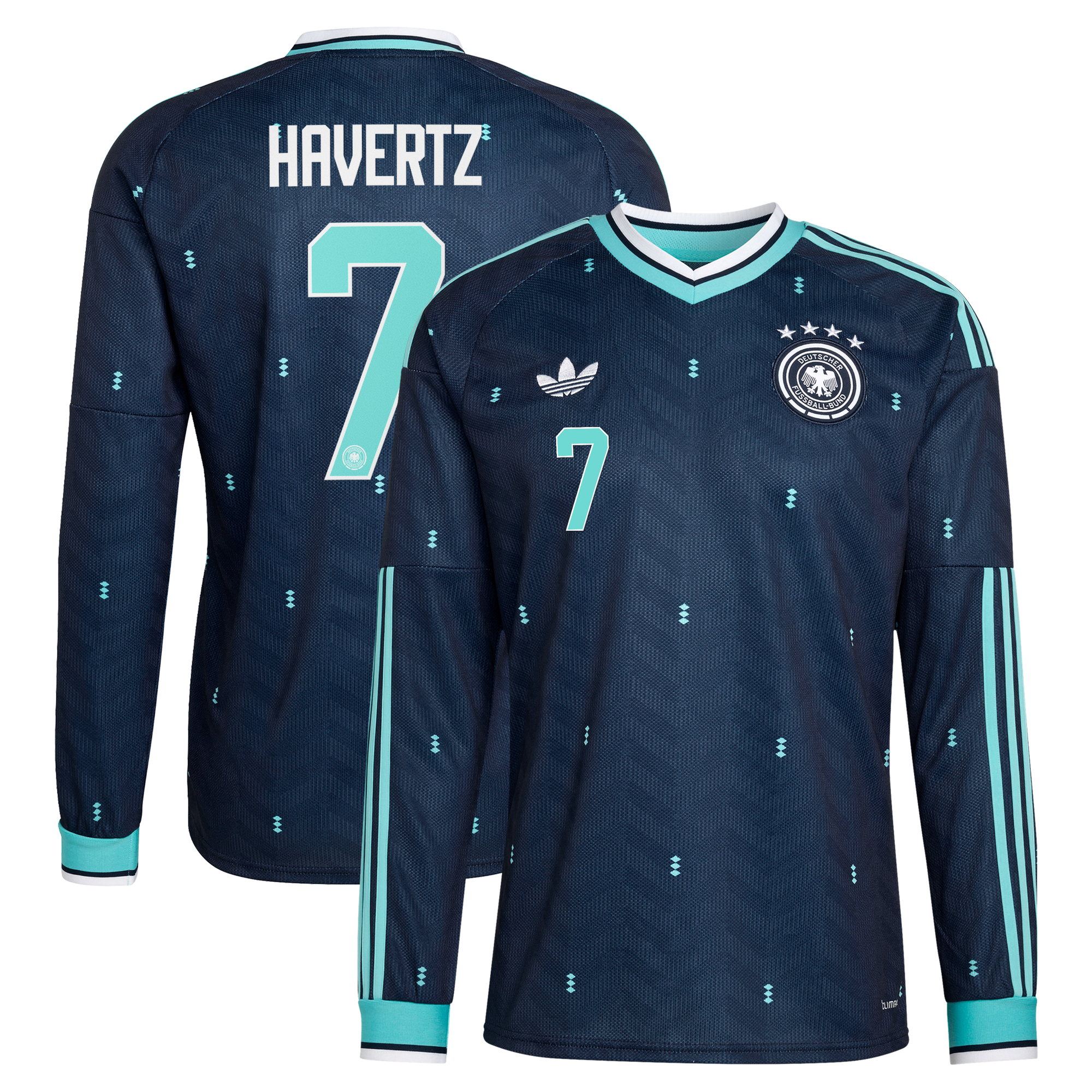 Maillot Extérieur Allemagne 26 - Manches longues avec flocage Havertz 7