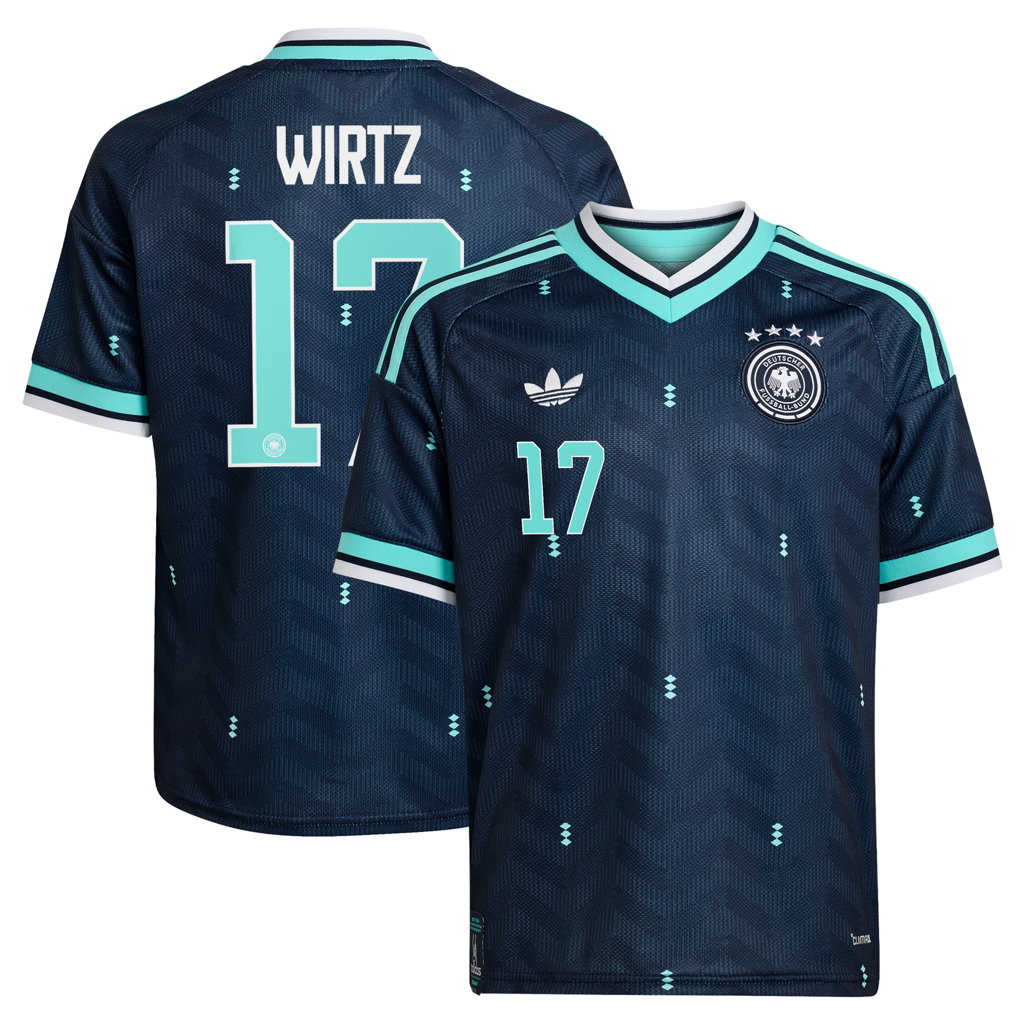 Maillot Extérieur Allemagne 26 - Enfant avec flocage Wirtz 17