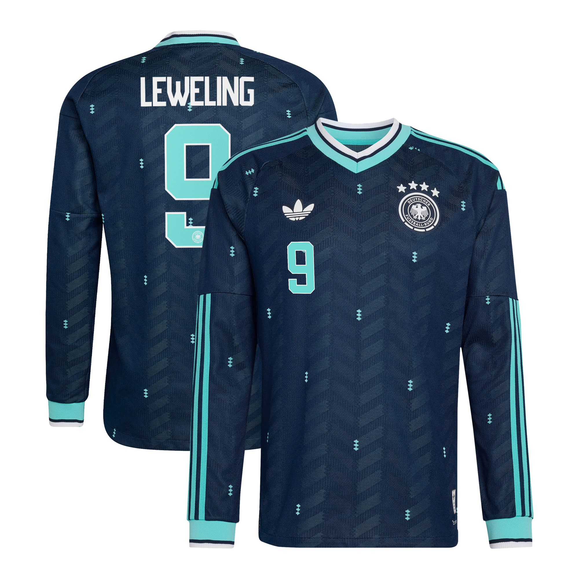 Maillot Extérieur Allemagne Authentic adidas 26 - Manches longues avec flocage Leweling 9