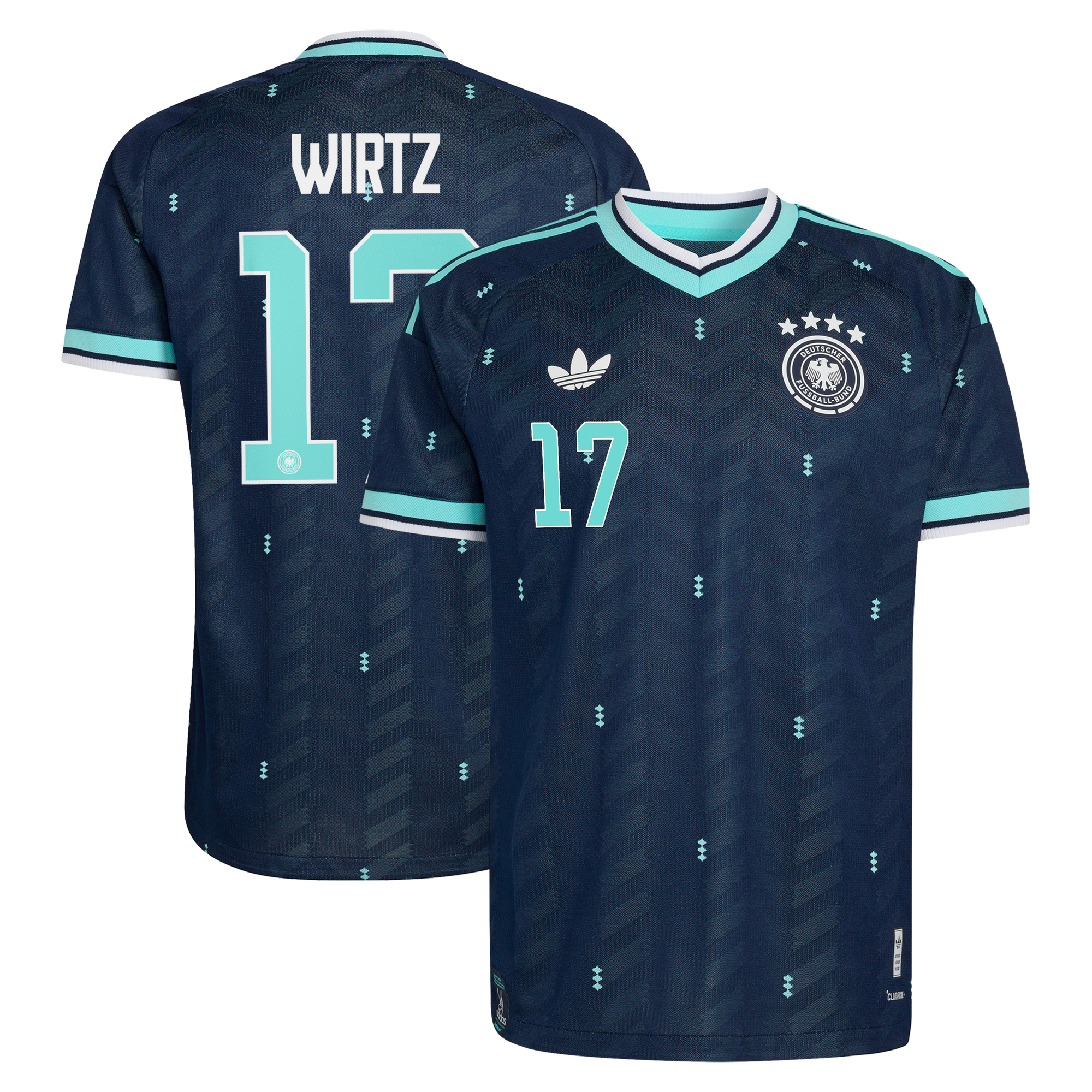 Maillot Extérieur Allemagne Authentic adidas 26 avec flocage Wirtz 17