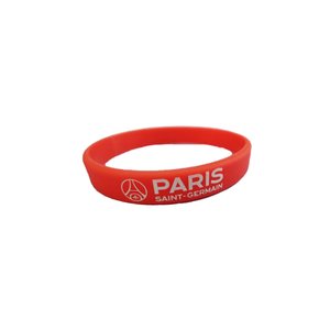 Bracelet en silicone PSG - Rouge/Bleu, vue 3