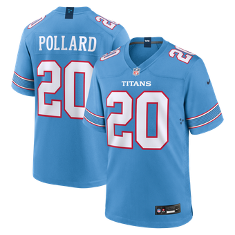 Tennessee Titans Nike Game Home Jersey - Light Blue - Tony Pollard - Mens