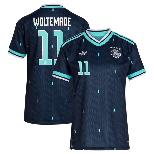 Maillot Extérieur Allemagne 26 - Femme avec flocage Woltemade 11