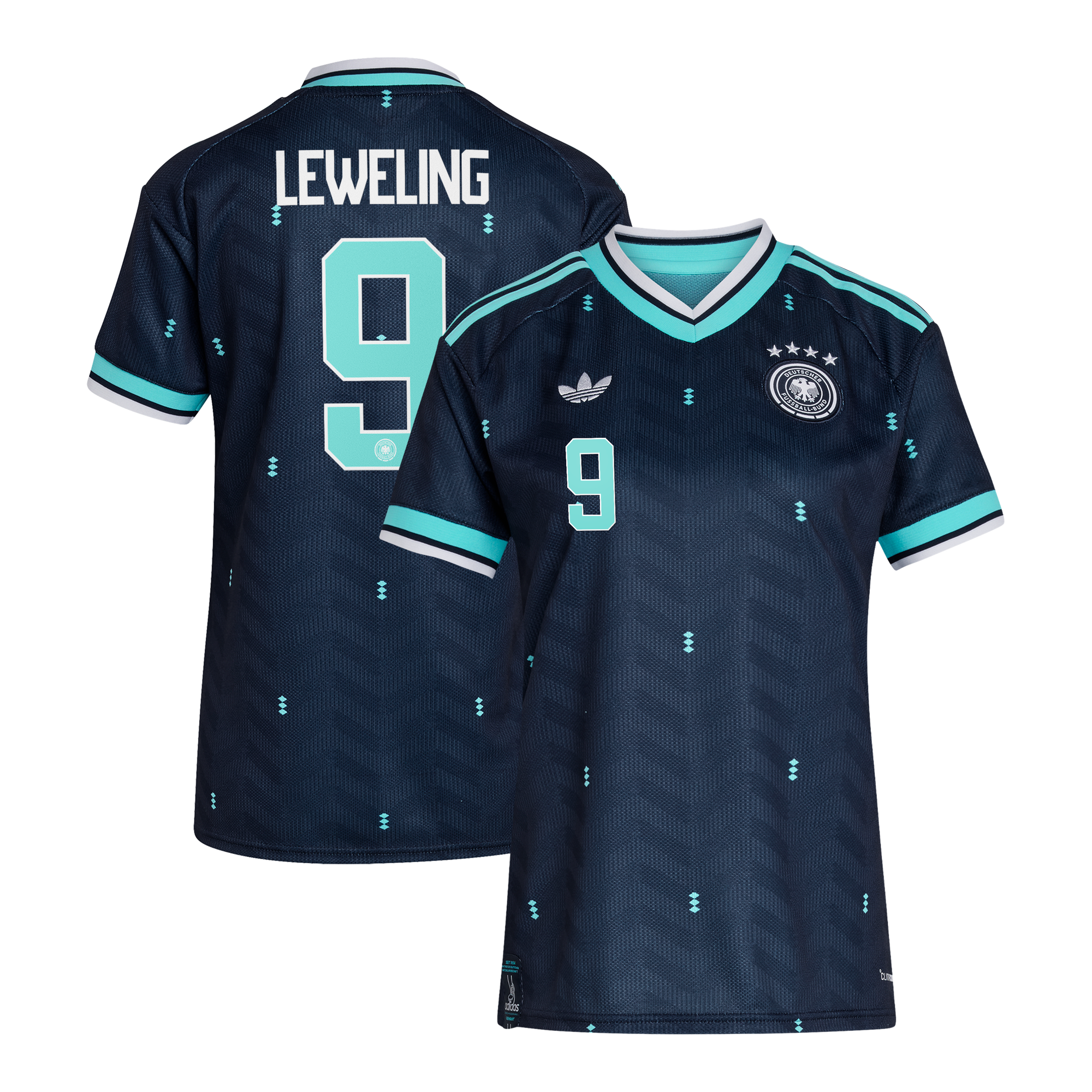 Maillot Extérieur Allemagne 26 - Femme avec flocage Leweling 9