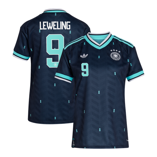 Maillot Extérieur Allemagne 26 - Femme avec flocage Leweling 9