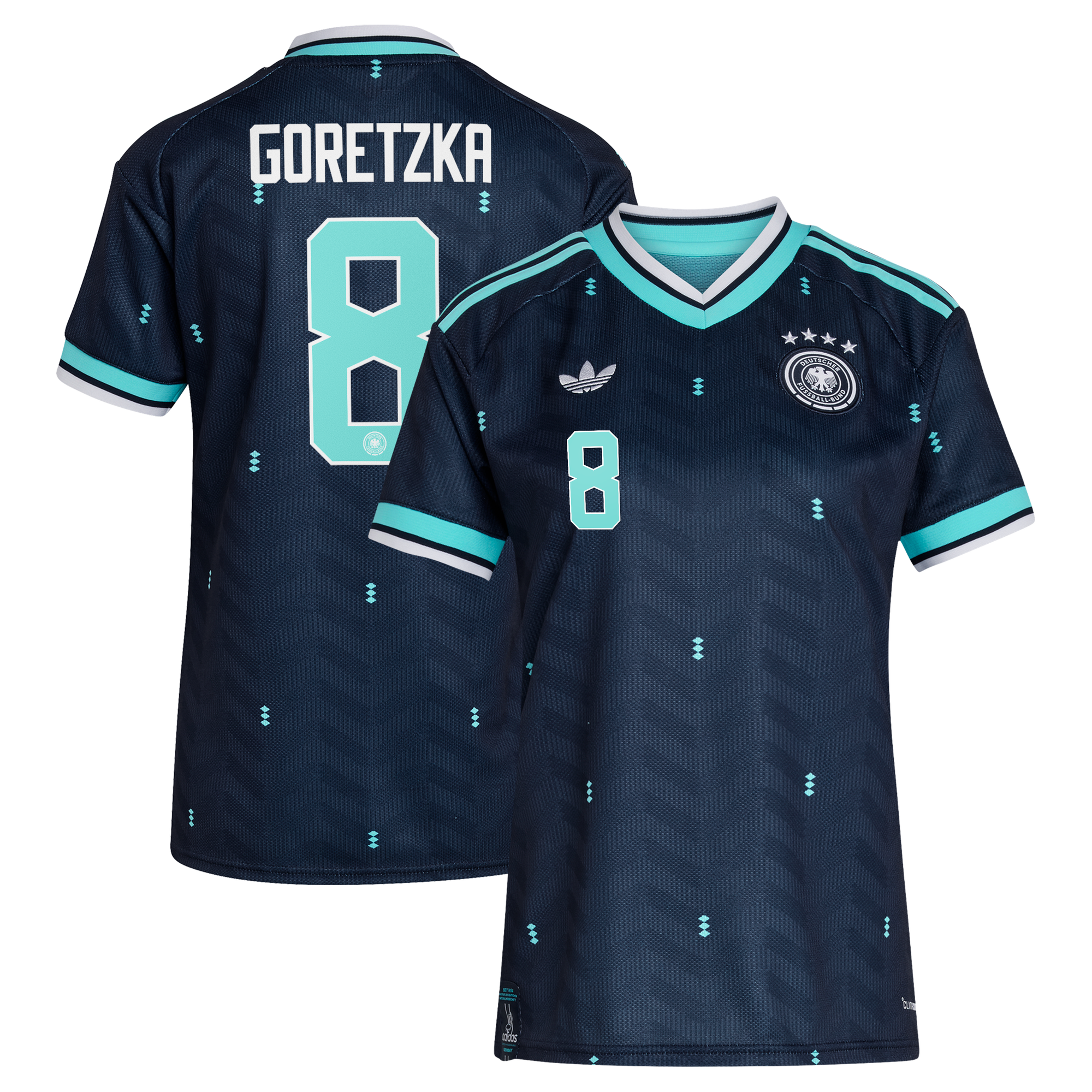 Maillot Extérieur Allemagne 26 - Femme avec flocage Goretzka 8