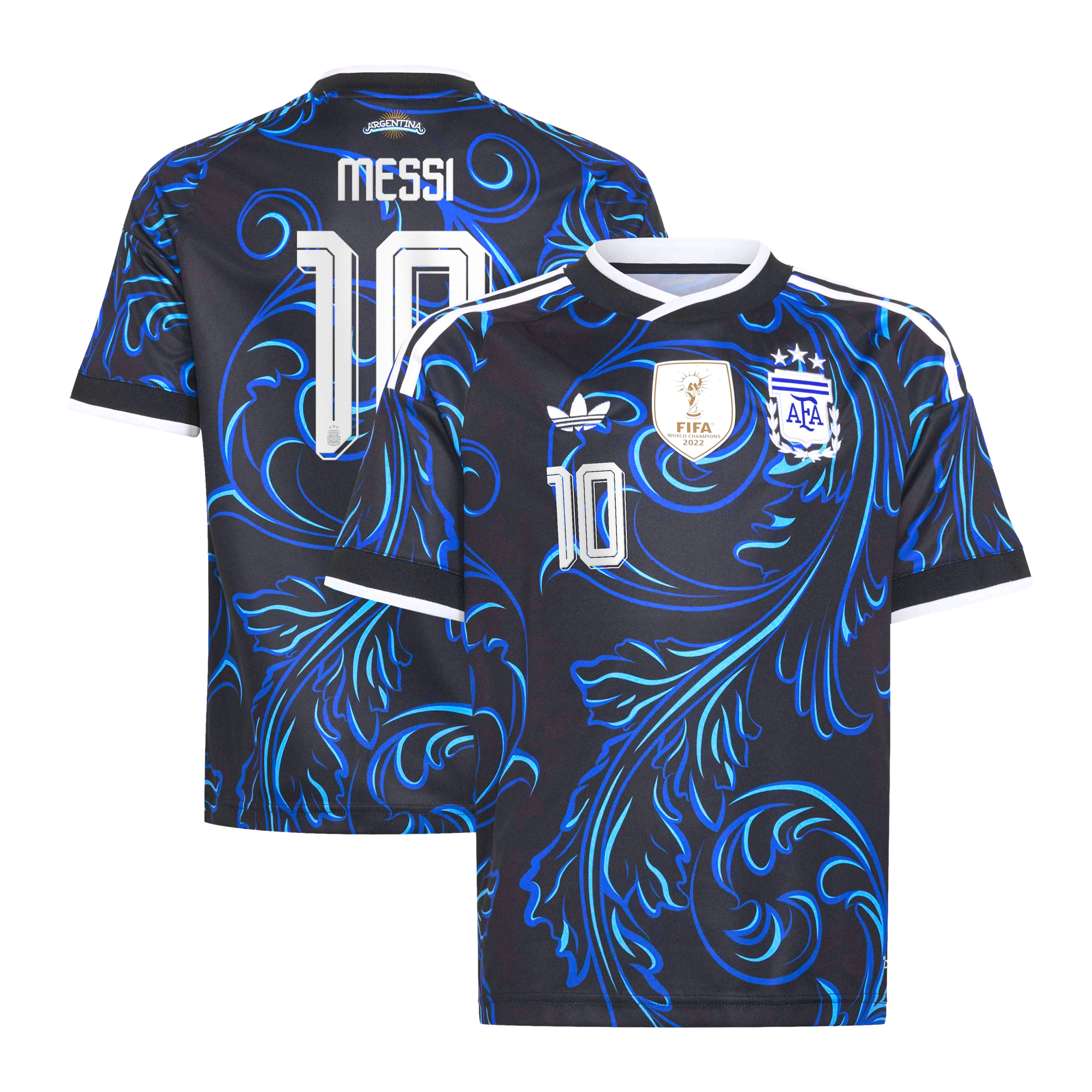Maillot Extérieur Argentine adidas 26 - Enfant avec flocage Messi 10