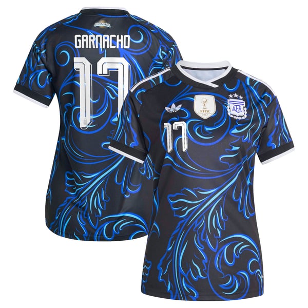 Maillot Extérieur Argentine adidas 26 - Femme avec flocage Garnacho 17