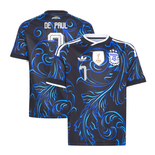 Maillot Extérieur Argentine adidas 26 - Enfant avec flocage De Paul 7