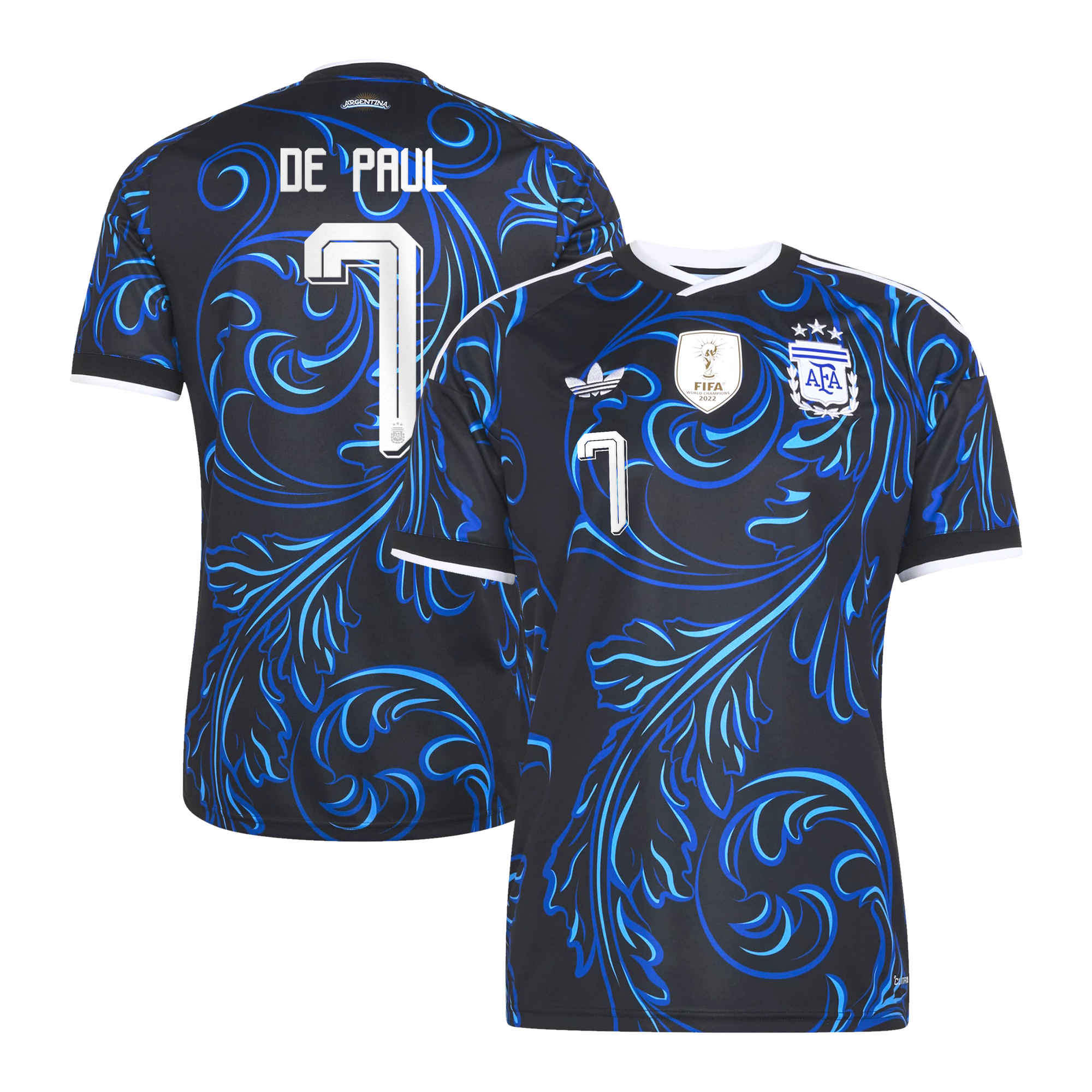 Maillot Extérieur Argentine adidas 26 avec flocage De Paul 7
